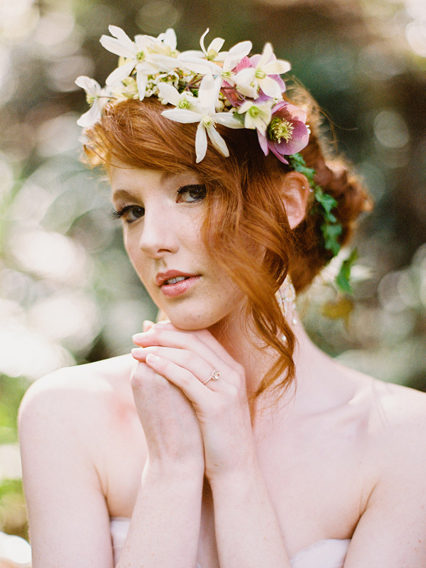 enchanted woodland bridal style inspiration shoot from Ryan Flynn Photography | via junebugweddings.com