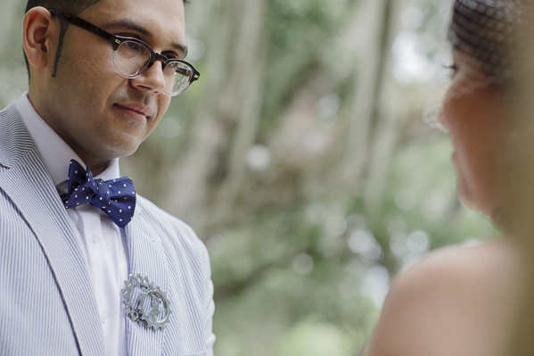 vintage wedding at Vizcaya Museum and Gardens, Florida, photo by Maloman Studios | via junebugweddings.com