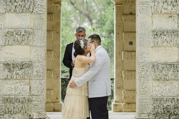 vintage wedding at Vizcaya Museum and Gardens, Florida, photo by Maloman Studios | via junebugweddings.com