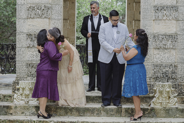 vintage wedding at Vizcaya Museum and Gardens, Florida, photo by Maloman Studios | via junebugweddings.com