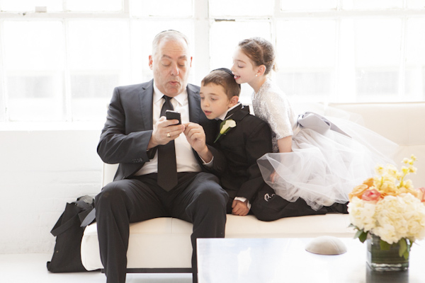 elegant wedding at Studio450 in New York, photo by Karen Hill Photography | via junebugweddings.com