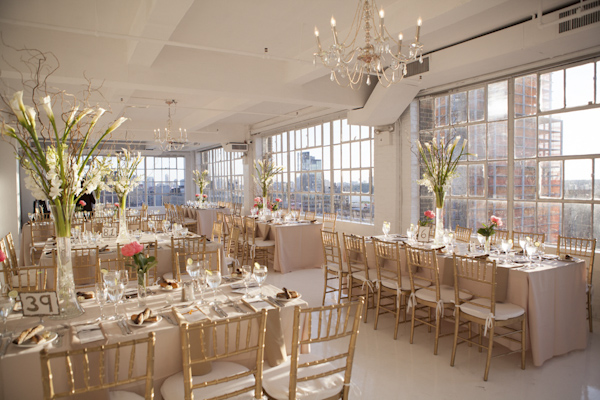 elegant wedding at Studio450 in New York, photo by Karen Hill Photography | via junebugweddings.com