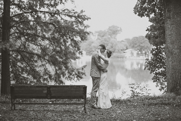 bright yellow and orange summer wedding in Atlanta, photo by Paperlily Photography | via junebugweddings.com