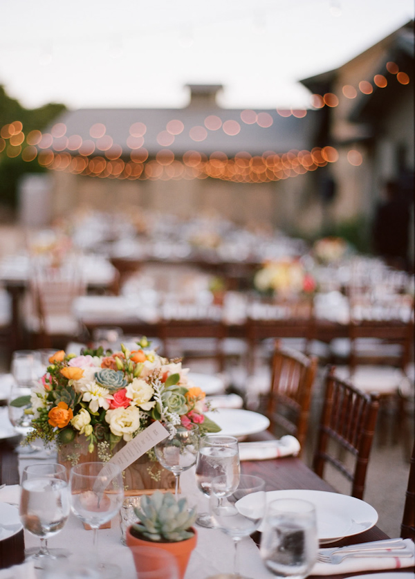 coral and teal California wedding from XOXO Bride with photos by Raya Carlisle | via junebugweddings.com (14)