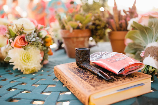 coral and teal California wedding from XOXO Bride with photos by Raya Carlisle | via junebugweddings.com (12)