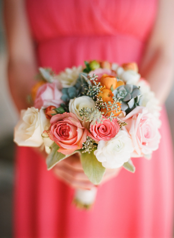 coral and teal California wedding from XOXO Bride with photos by Raya Carlisle | via junebugweddings.com (29)