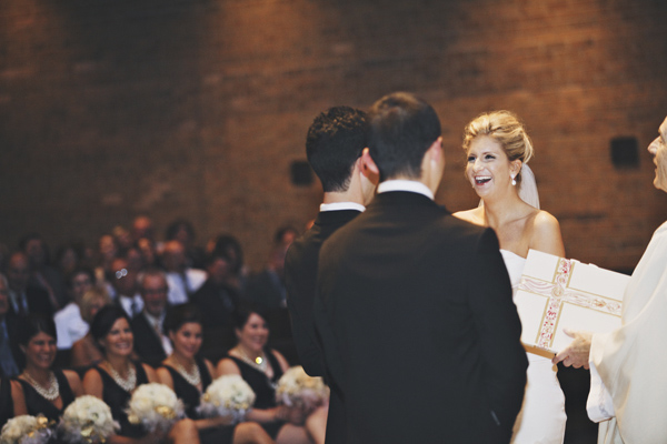 modern elegant gold and black wedding at Legend at Bergamont, photo by DWJohnson Studio | via junebugweddings.com