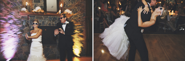 modern elegant gold and black wedding at Legend at Bergamont, photo by DWJohnson Studio | via junebugweddings.com