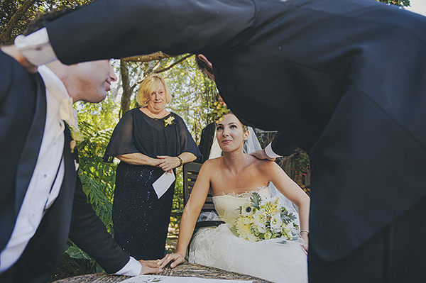 organic outdoor summer wedding at Holly Farm - photo by Lisa Lefringhouse Photography | via junebugweddings.com