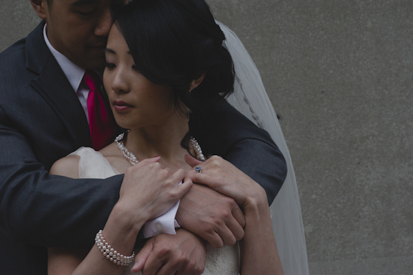 pink and purple wedding in Toronto at Arcadian Loft, photo by Aron Goss Photography | via junebugweddings.com