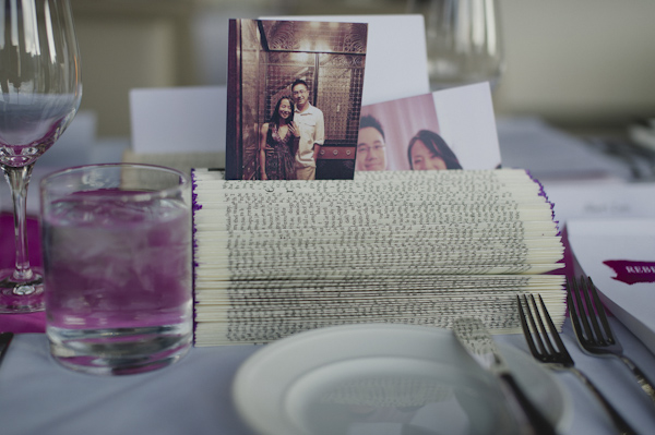 pink and purple wedding in Toronto at Arcadian Loft, photo by Aron Goss Photography | via junebugweddings.com