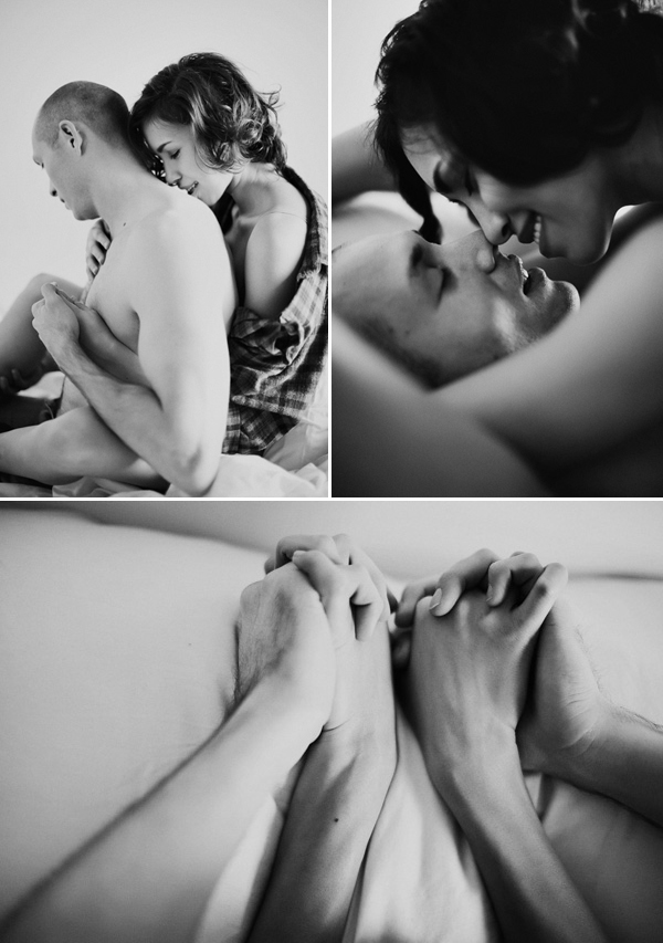 playful boudoir wedding photo by Milou + Olin Photography | via junebugweddings.com