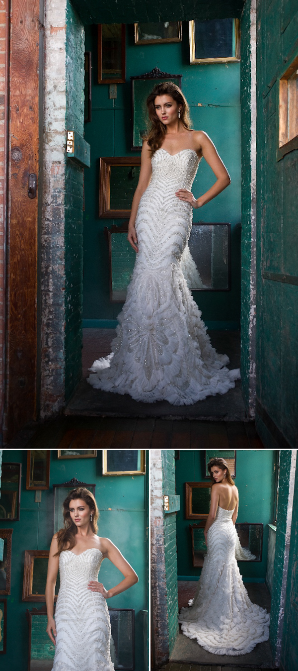 The Latest from Junebug’s Wedding Dress Gallery from Enaura Bridal Couture | via junebugweddings.com