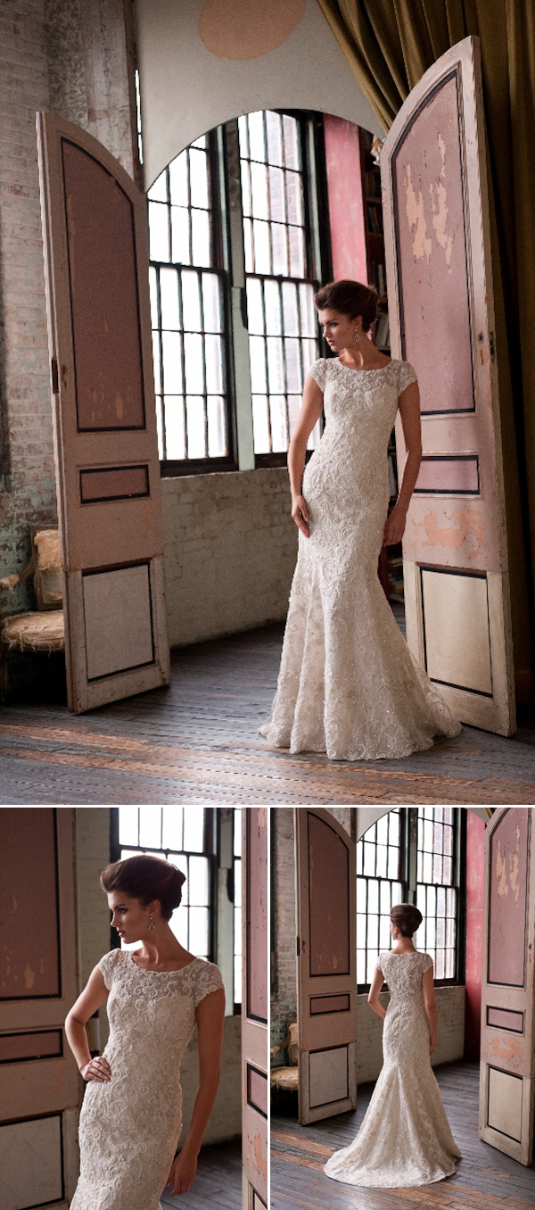 The Latest from Junebug’s Wedding Dress Gallery from Enaura Bridal Couture | via junebugweddings.com