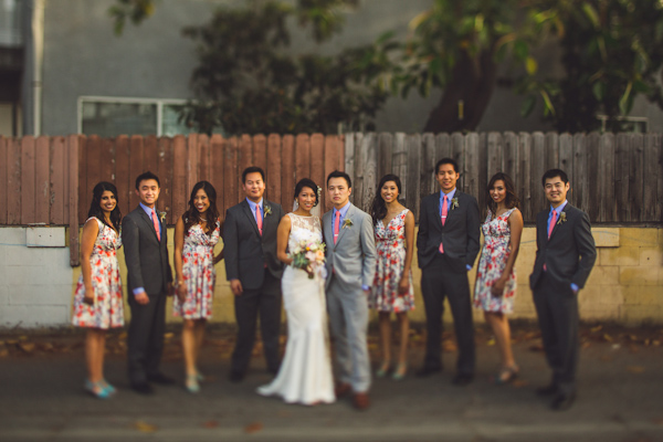 vibrant urban wedding in Los Angeles with photos by Jeff Newsom | via junebugweddings.com (16)