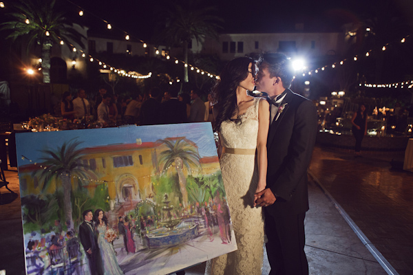 blush, ivory and pink wedding at Hummingbird Nest Ranch, California - Photo by Duke Photography | via junebugweddings.com