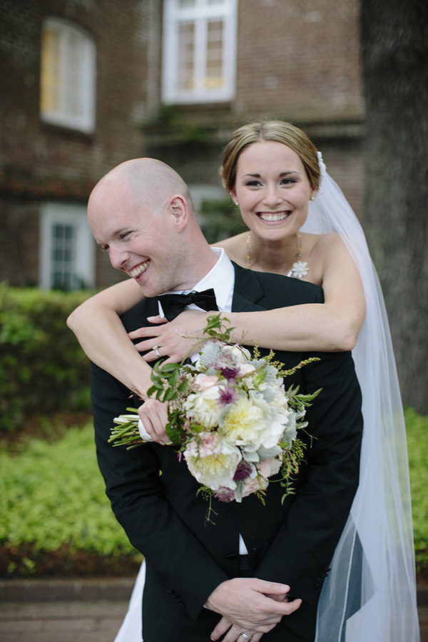 grey and cream wedding at The Historic Rice Mill, Charleston, South Carolina - photo by Paige Winn Photo | via junebugweddings.com