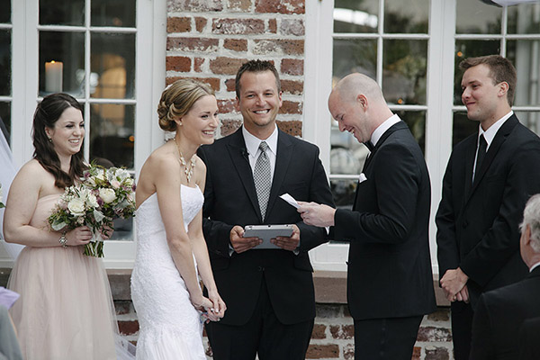 grey and cream wedding at The Historic Rice Mill, Charleston, South Carolina - photo by Paige Winn Photo | via junebugweddings.com