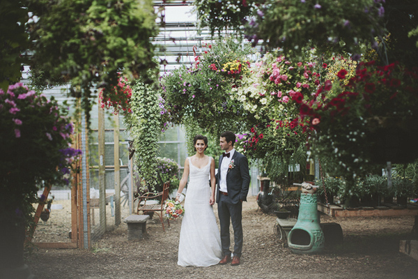 rustic and stylish wedding at Saskatoon Farm in Calgary, Alberta - Rowan Jane Photography | via junebugweddings.com