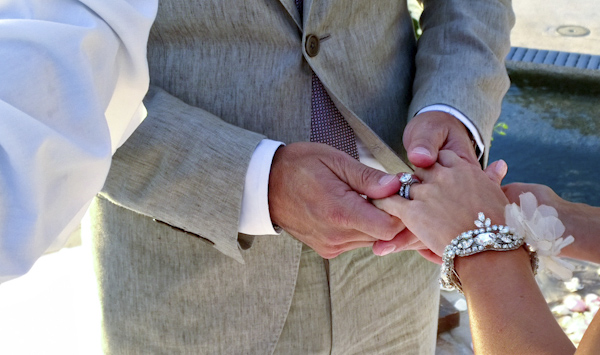 wedding shot by cell phone Nokia Lumia 1020 by Joy Marie Photography at Capella Resort, California | via junebugweddings.com