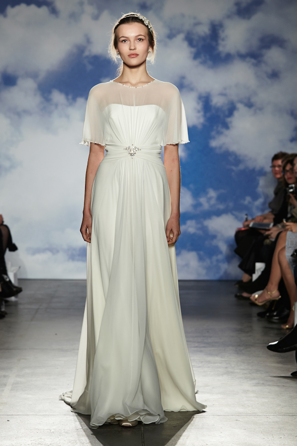 wedding dresses with sleeves - new necklines from the spring 2015 bridal collection by Jenny Packham | via junebugweddings.com