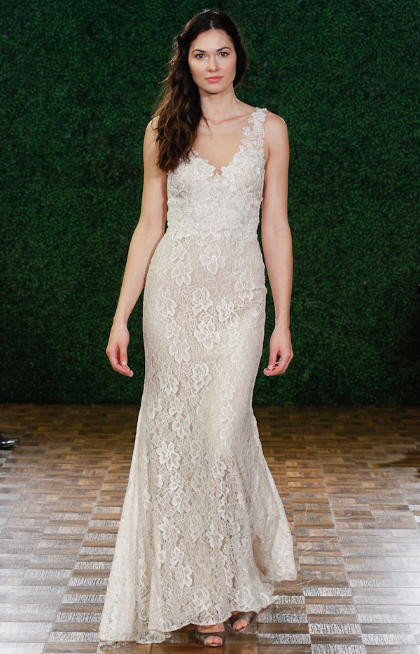 blush and nude wedding dresses - new neutrals in the spring 2015 bridal collection from Watters | via junebugweddings.com