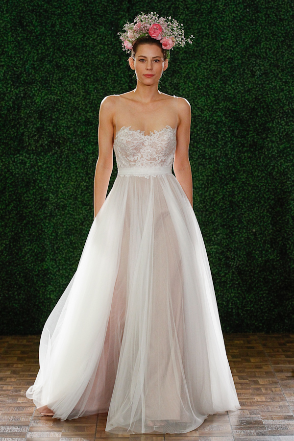 blush and nude wedding dresses - new neutrals in the spring 2015 bridal collection from Watters | via junebugweddings.com