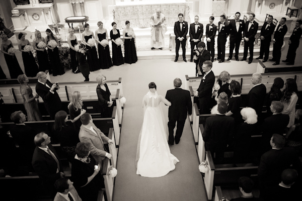 black, white, gold and silver New Year's Eve wedding, photos by Asya Photography | via junebugweddings.com