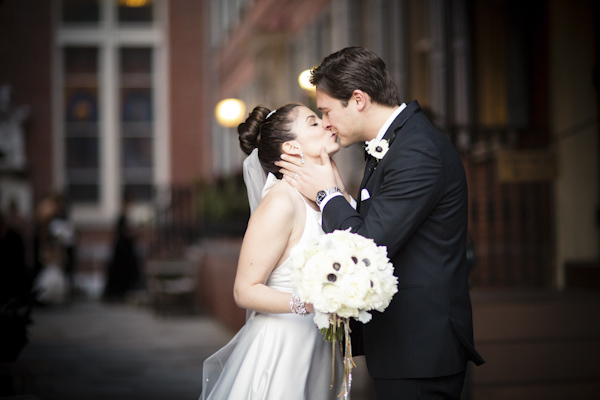 black, white, gold and silver New Year's Eve wedding, photos by Asya Photography | via junebugweddings.com