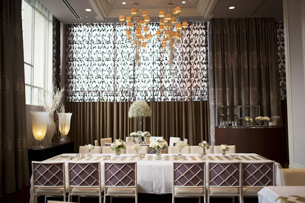 black, white, gold and silver New Year's Eve wedding, photos by Asya Photography | via junebugweddings.com