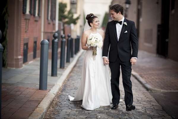 black, white, gold and silver New Year's Eve wedding, photos by Asya Photography | via junebugweddings.com