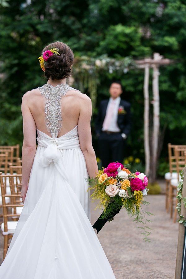 botanical inspiration photo shoot at the Philadelphia Horticultural Center, photos by Lindsay Docherty Photography | via junebugweddings.com