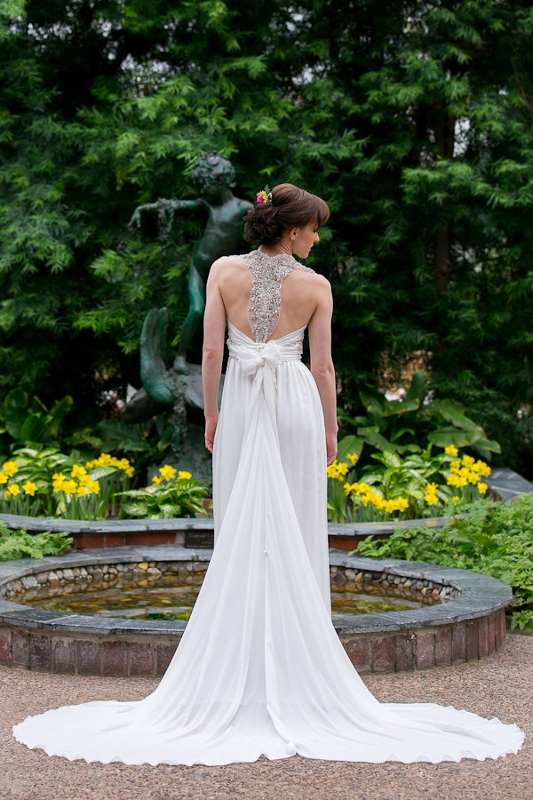 botanical inspiration photo shoot at the Philadelphia Horticultural Center, photos by Lindsay Docherty Photography | via junebugweddings.com