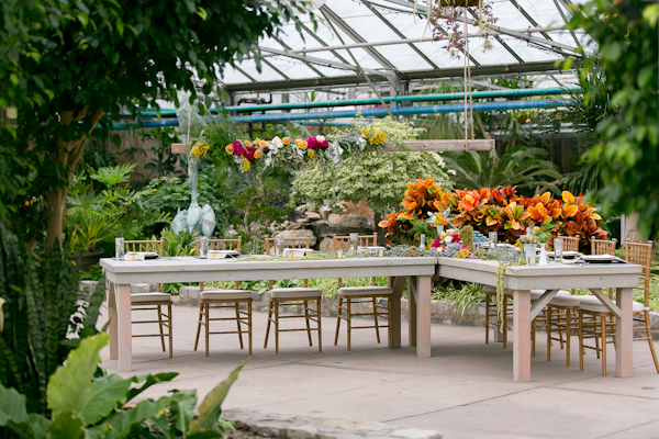 botanical inspiration photo shoot at the Philadelphia Horticultural Center, photos by Lindsay Docherty Photography | via junebugweddings.com