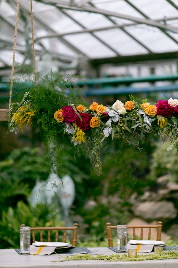 botanical inspiration photo shoot at the Philadelphia Horticultural Center, photos by Lindsay Docherty Photography | via junebugweddings.com