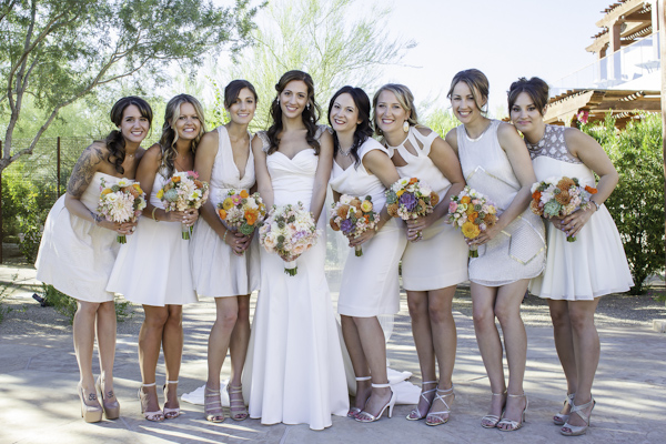 colorful desert wedding at Four Seasons in Scottsdale, Arizona - photo by Erica Velasco Photographer | via junebugweddings.com