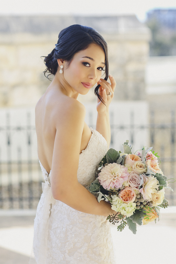 traditional and timeless bridal style, photo by Christina Carroll Photography | via junebugweddings.com