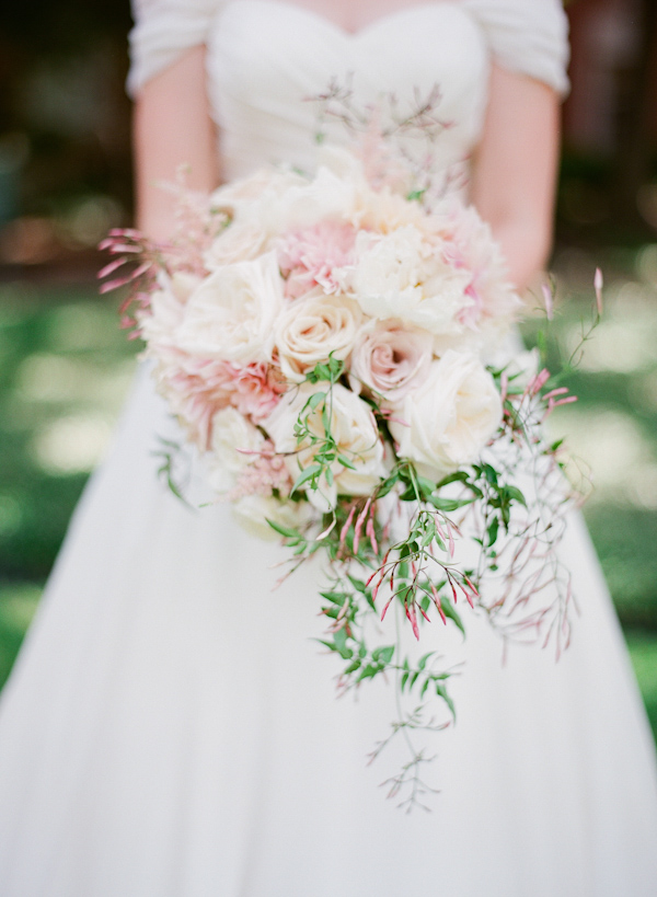 floral crown bridal style with photos from Taylor Lord Photography | via junebugweddings.com