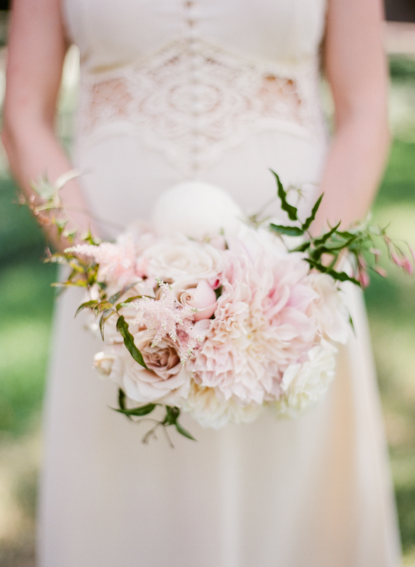 floral crown bridal style with photos from Taylor Lord Photography | via junebugweddings.com