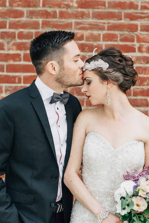 glamourous vintage plum Inspiration photo shoot from Heather Elizabeth Photography | via junebugweddings.com