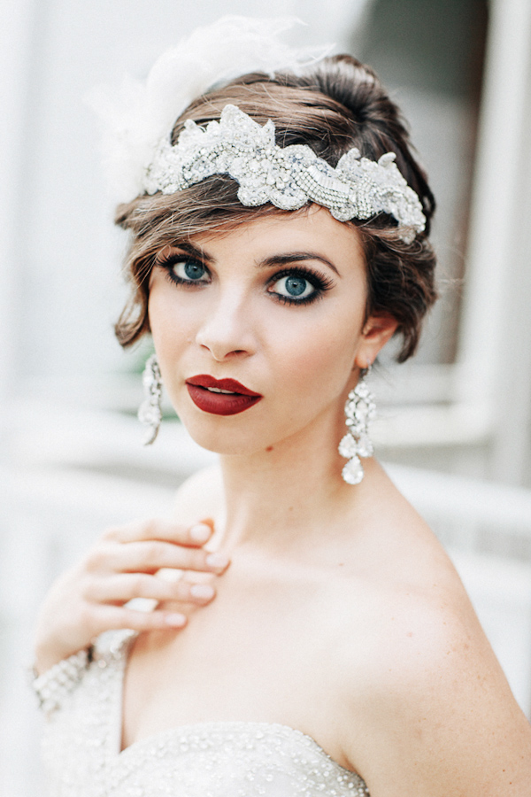 glamourous vintage plum Inspiration photo shoot from Heather Elizabeth Photography | via junebugweddings.com