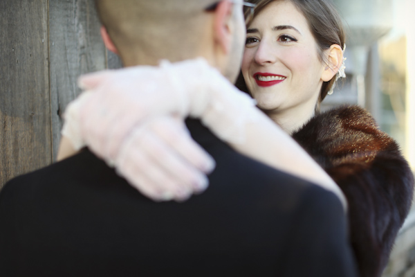 warm and cozy winter wedding, photo by Alison Conklin Photography | via junebugweddings.com