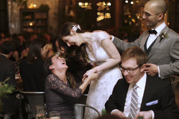 warm and cozy winter wedding, photo by Alison Conklin Photography | via junebugweddings.com