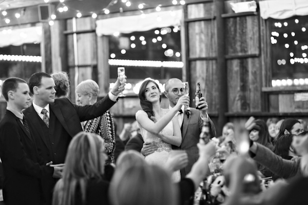 warm and cozy winter wedding, photo by Alison Conklin Photography | via junebugweddings.com