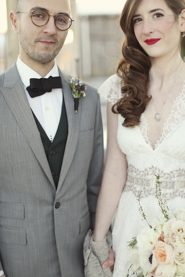 warm and cozy winter wedding, photo by Alison Conklin Photography | via junebugweddings.com