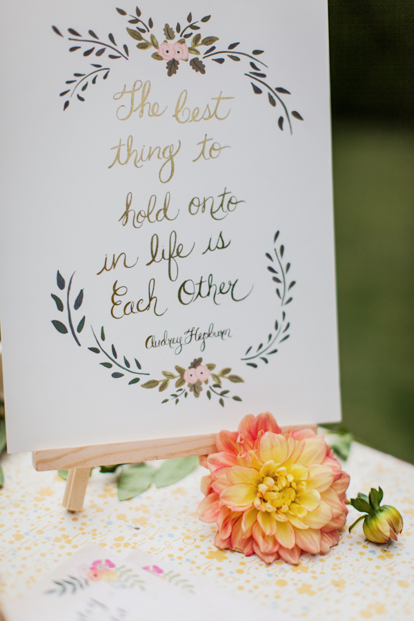 peach and cream rustic winery wedding in Naramata, BC with photos by Whitney Lane Photography | via junebugweddings.com