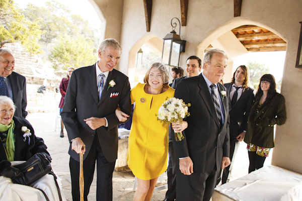 yellow and gray elopement wedding in Austin, Texas - Jake Holt Photography | via junebugweddings.com