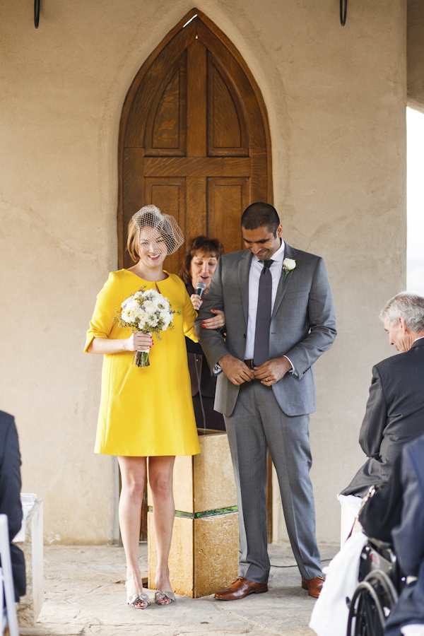 yellow and gray elopement wedding in Austin, Texas - Jake Holt Photography | via junebugweddings.com