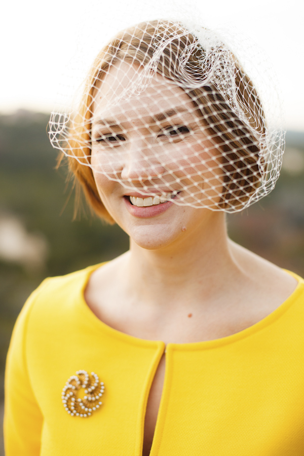 yellow and gray elopement wedding in Austin, Texas - Jake Holt Photography | via junebugweddings.com