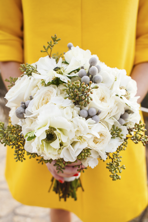 yellow and gray elopement wedding in Austin, Texas - Jake Holt Photography | via junebugweddings.com